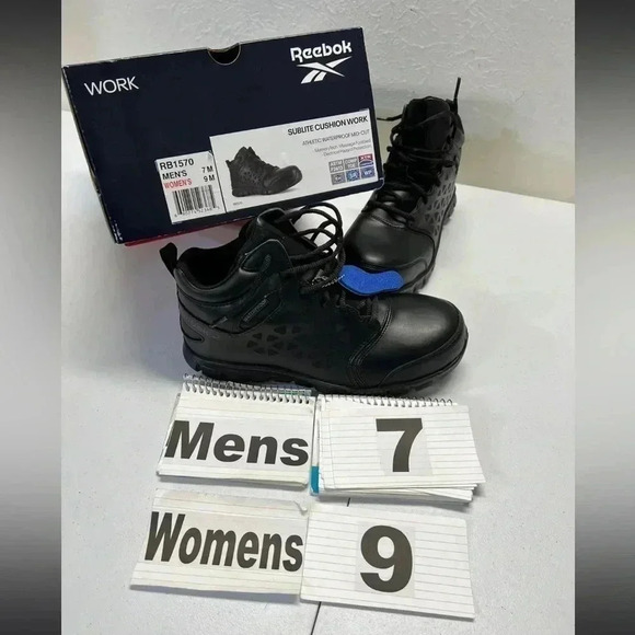 Reebok Work Sublite Cushion Work EH Shoes Men’s 7 - Picture 2 of 6